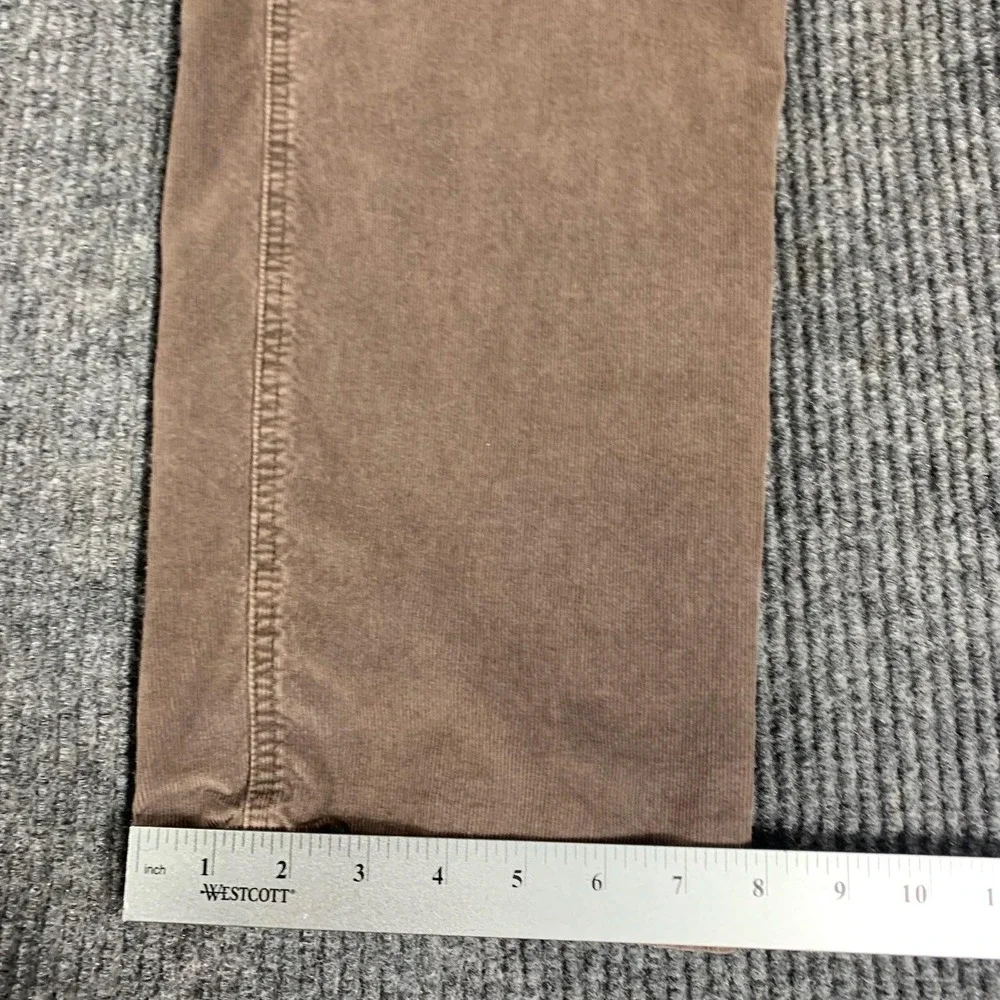 Prana Pants Mens‎ 38x32 Brown Corduroy Straight Leg Organic Cotton Blend Casual